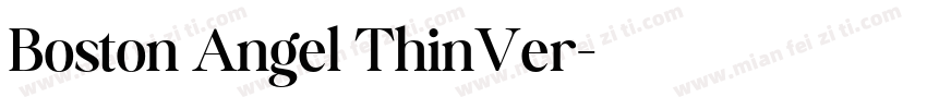 Boston Angel ThinVer字体转换